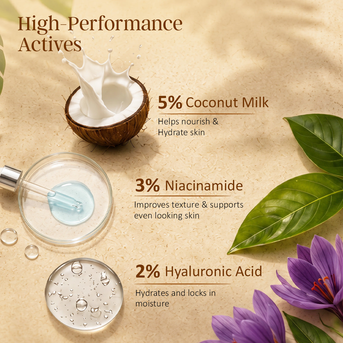 Indian Secrets Scrub Soap Hyaluronic Acid & Coconut Milk (Pack of 3)