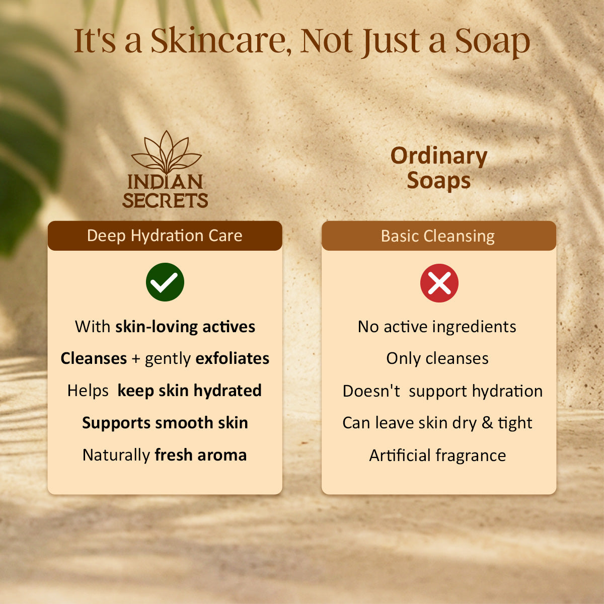 Indian Secrets Scrub Soap Hyaluronic Acid & Coconut Milk (Pack of 1)