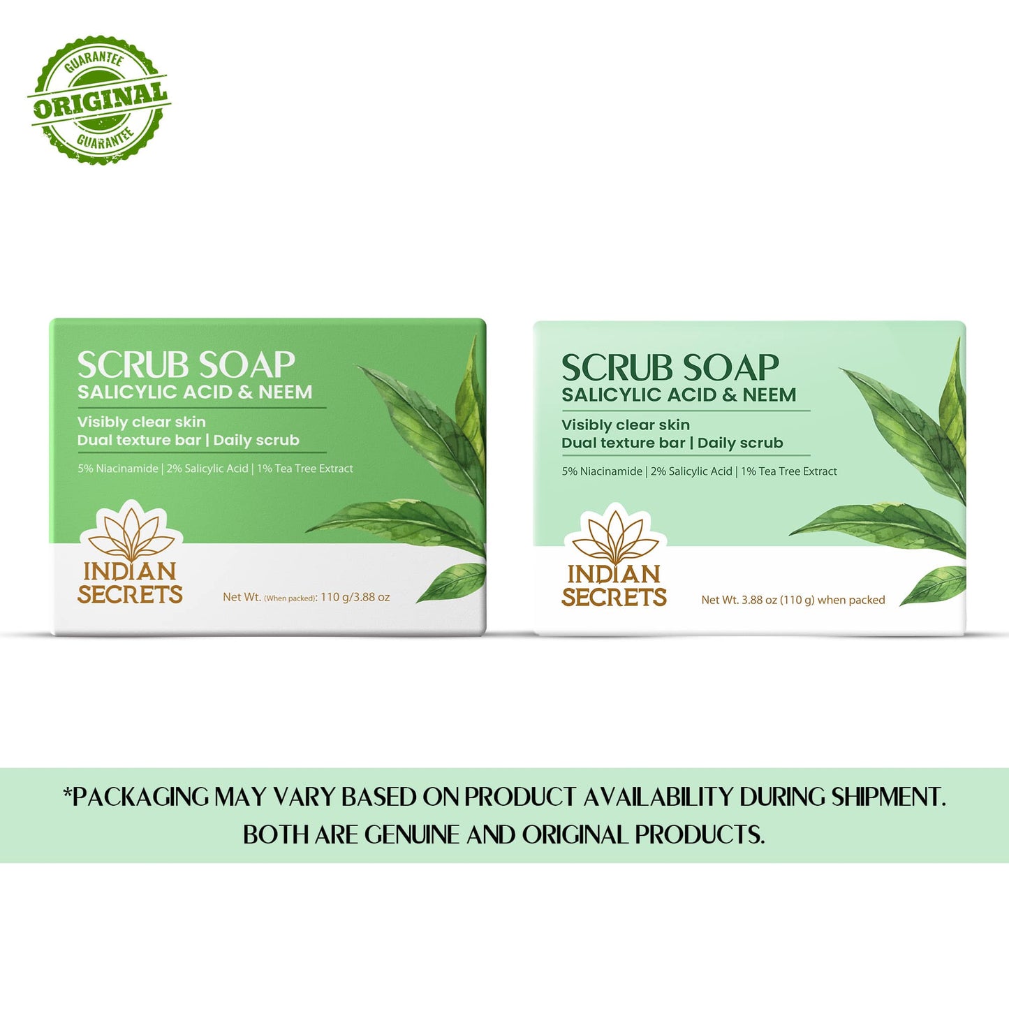 Indian Secrets Scrub Soap Salicylic Acid & Neem (Pack of 1)