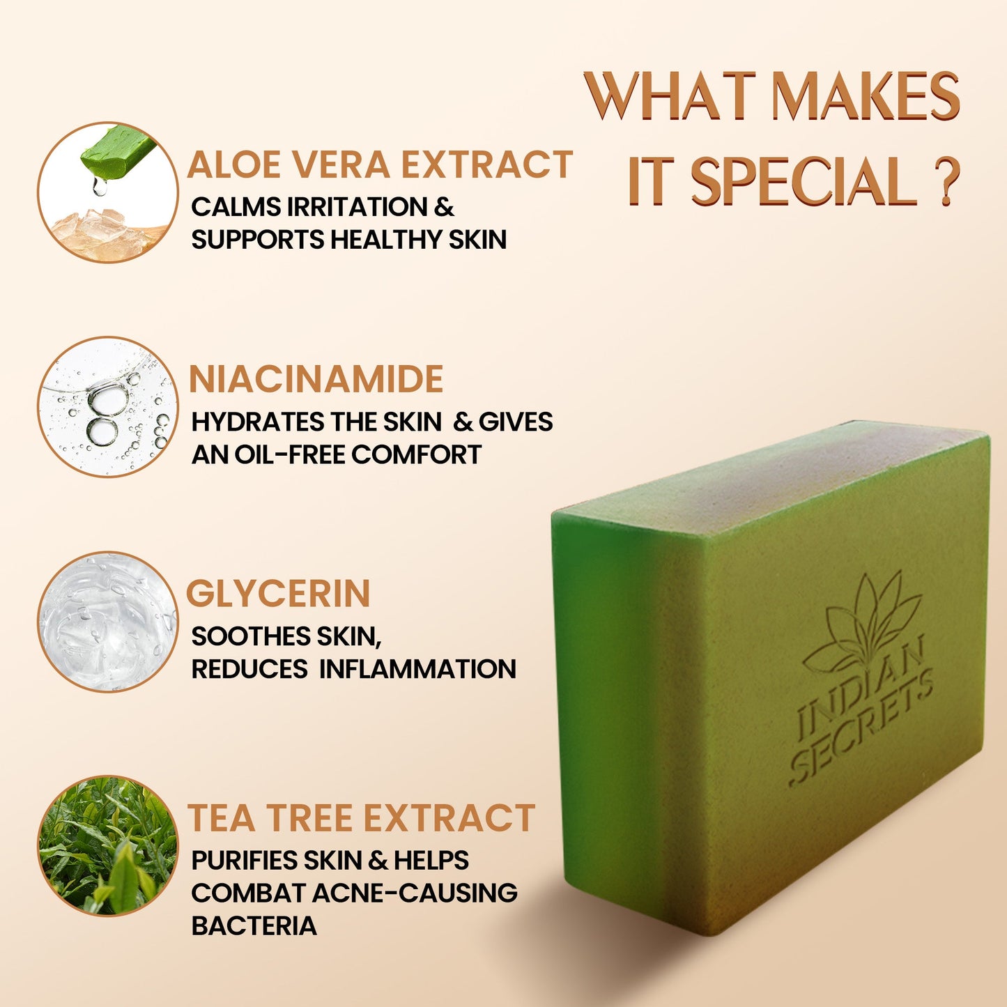 Indian Secrets Scrub Soap Salicylic Acid & Neem (Pack of 1)